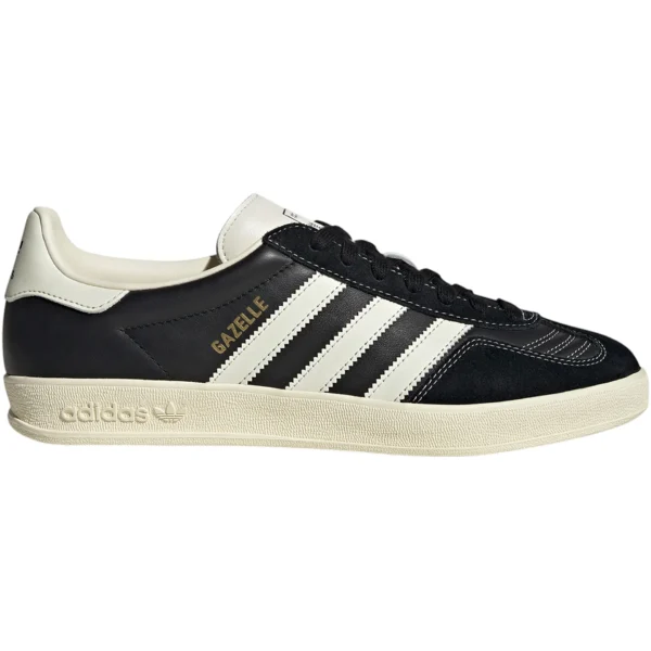 adidas Gazelle Indoor Core Black Cream White Gold Metallic