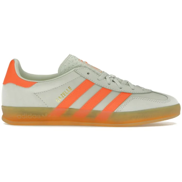 adidas Gazelle Indoor Linen Green Solar Orange (Womens)