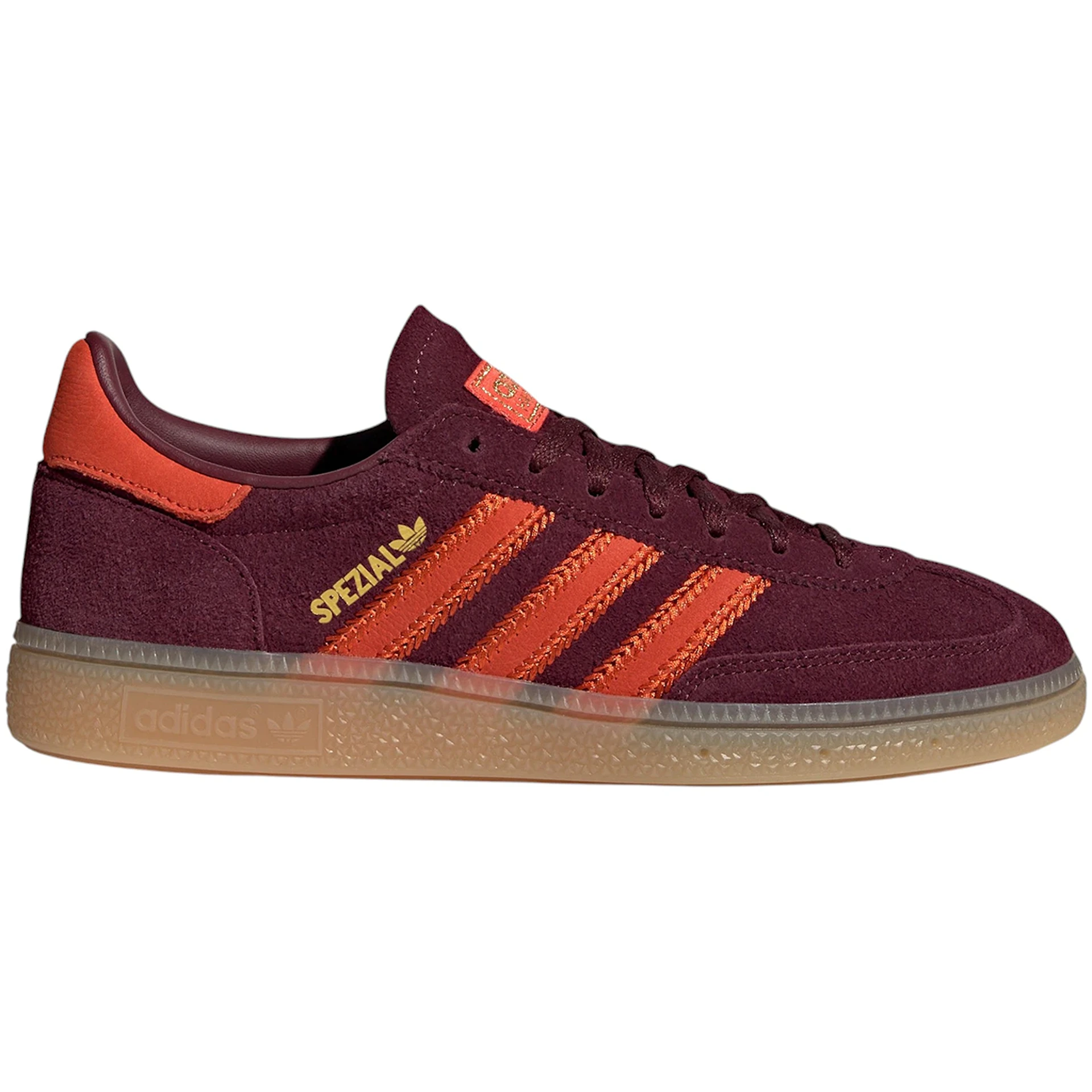 adidas Handball Spezial Maroon Preloved Red Gum (Womens) 2 adidas Handball Spezial Maroon Preloved Red Gum (Womens)