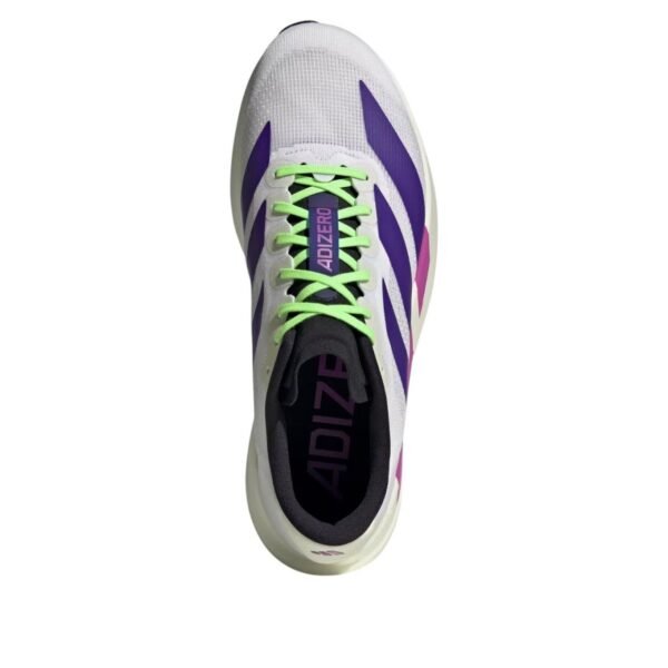 adidas Adizero Evo SL White Purple Lime Burst
