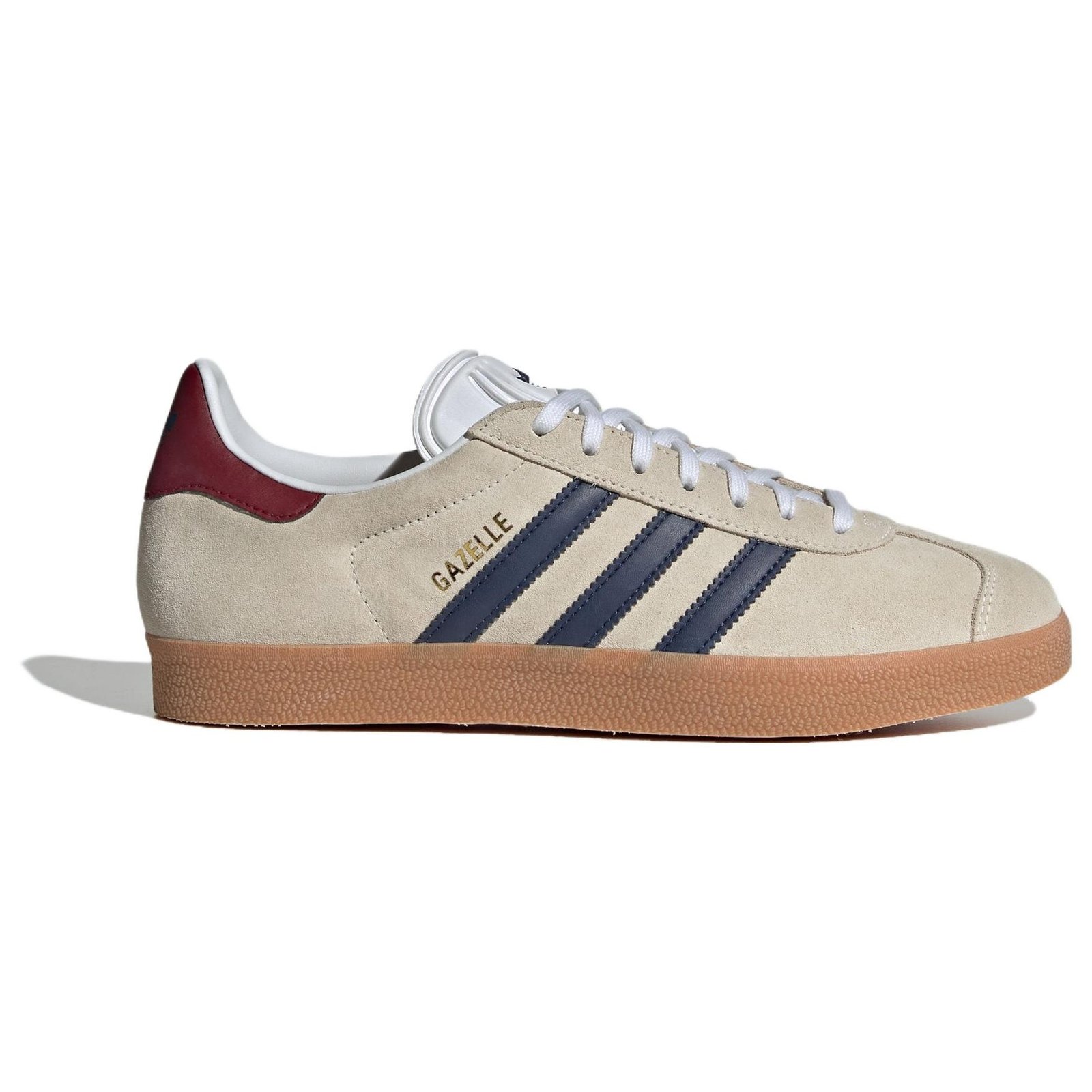 adidas Gazelle Beige Dark Blue Collegiate Burgundy 4 adidas Gazelle Beige Dark Blue Collegiate Burgundy