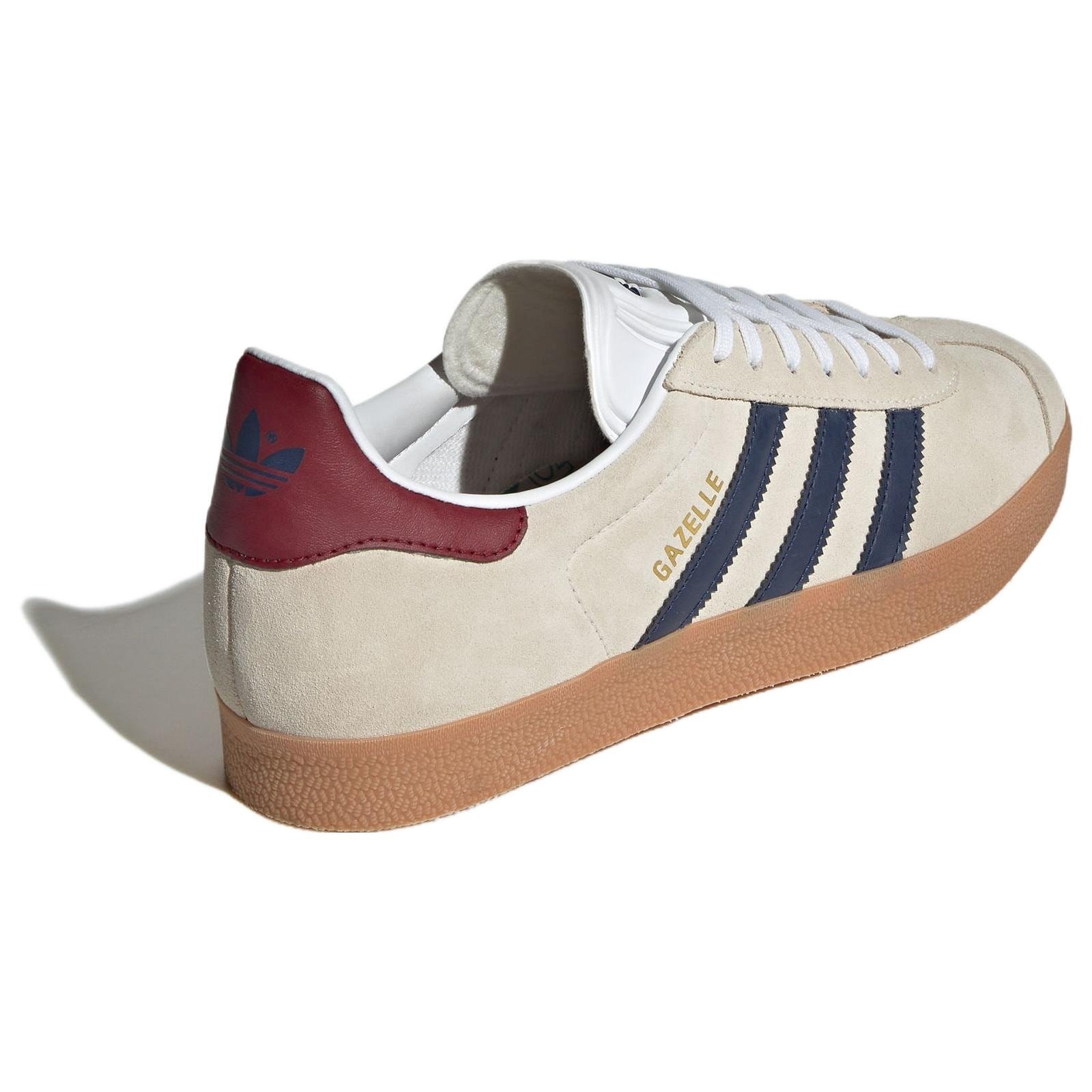 adidas Gazelle Beige Dark Blue Collegiate Burgundy 6 adidas Gazelle Beige Dark Blue Collegiate Burgundy