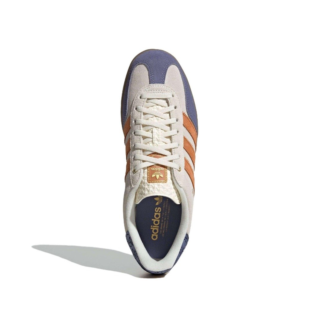 adidas Gazelle Indoor Cream White Blue Orange 6 adidas Gazelle Indoor Cream White Blue Orange