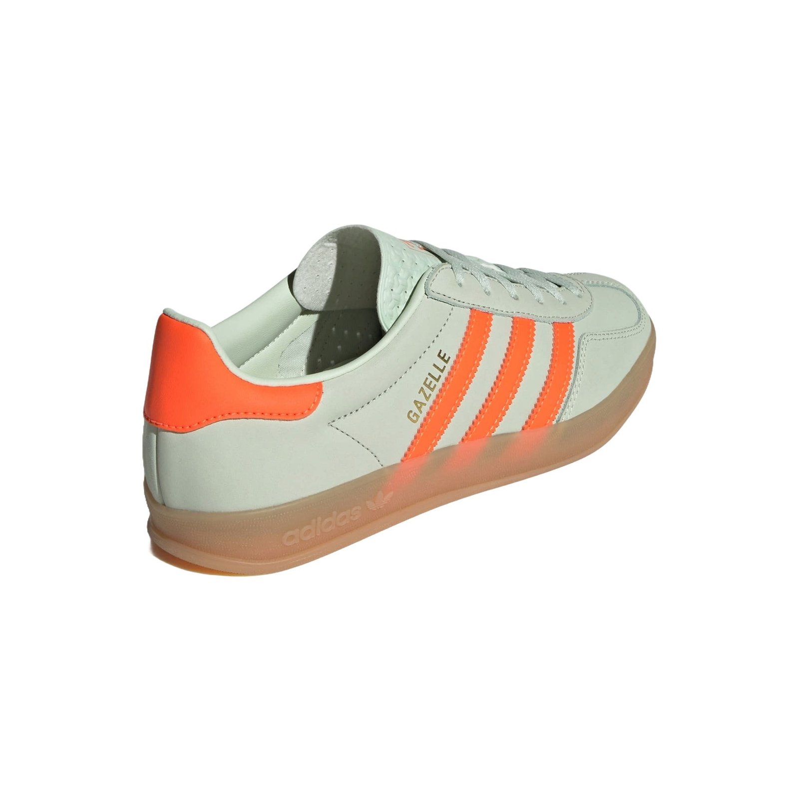 adidas Gazelle Indoor Linen Green Solar Orange (Womens) 6 adidas Gazelle Indoor Linen Green Solar Orange (Womens)