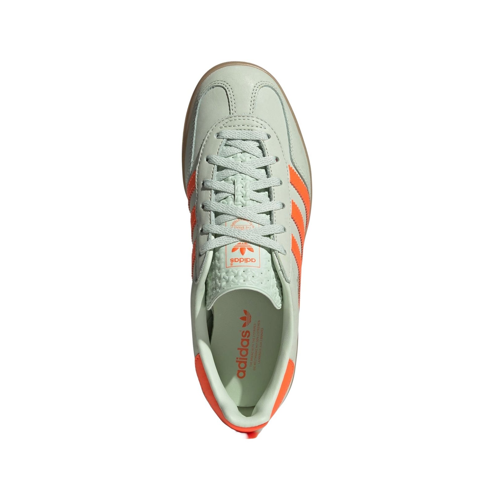 adidas Gazelle Indoor Linen Green Solar Orange (Womens) 7 adidas Gazelle Indoor Linen Green Solar Orange (Womens)