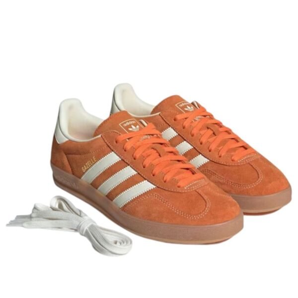 adidas Gazelle Indoor Orange Off White Gold Metallic