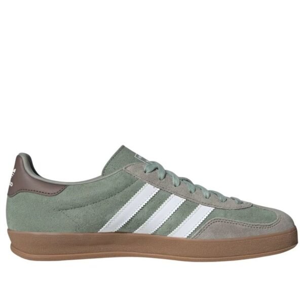 adidas Gazelle Indoor Silver Pebble Silver Green