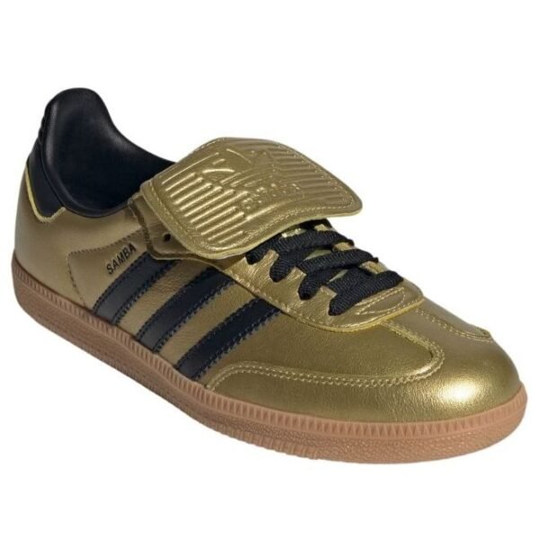 adidas Samba LT Gold Metallic Black Gum (Women’s)
