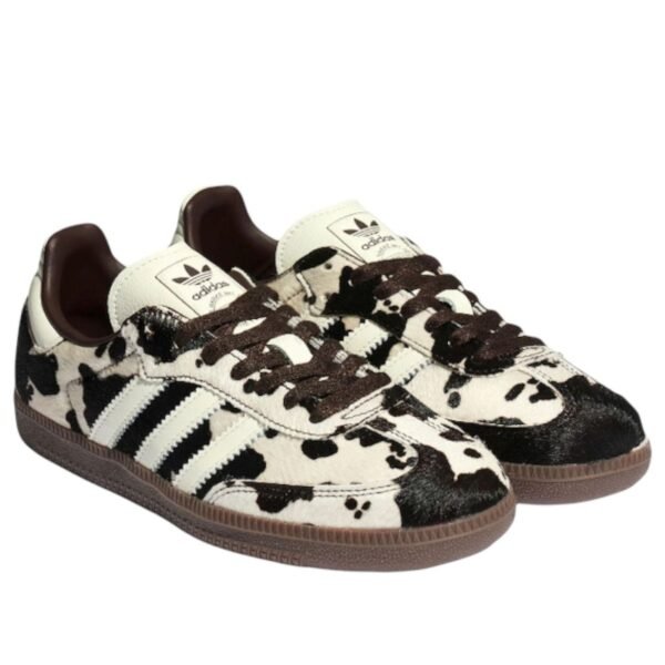 adidas Samba OG Cow Print Dark Brown White (Womens)