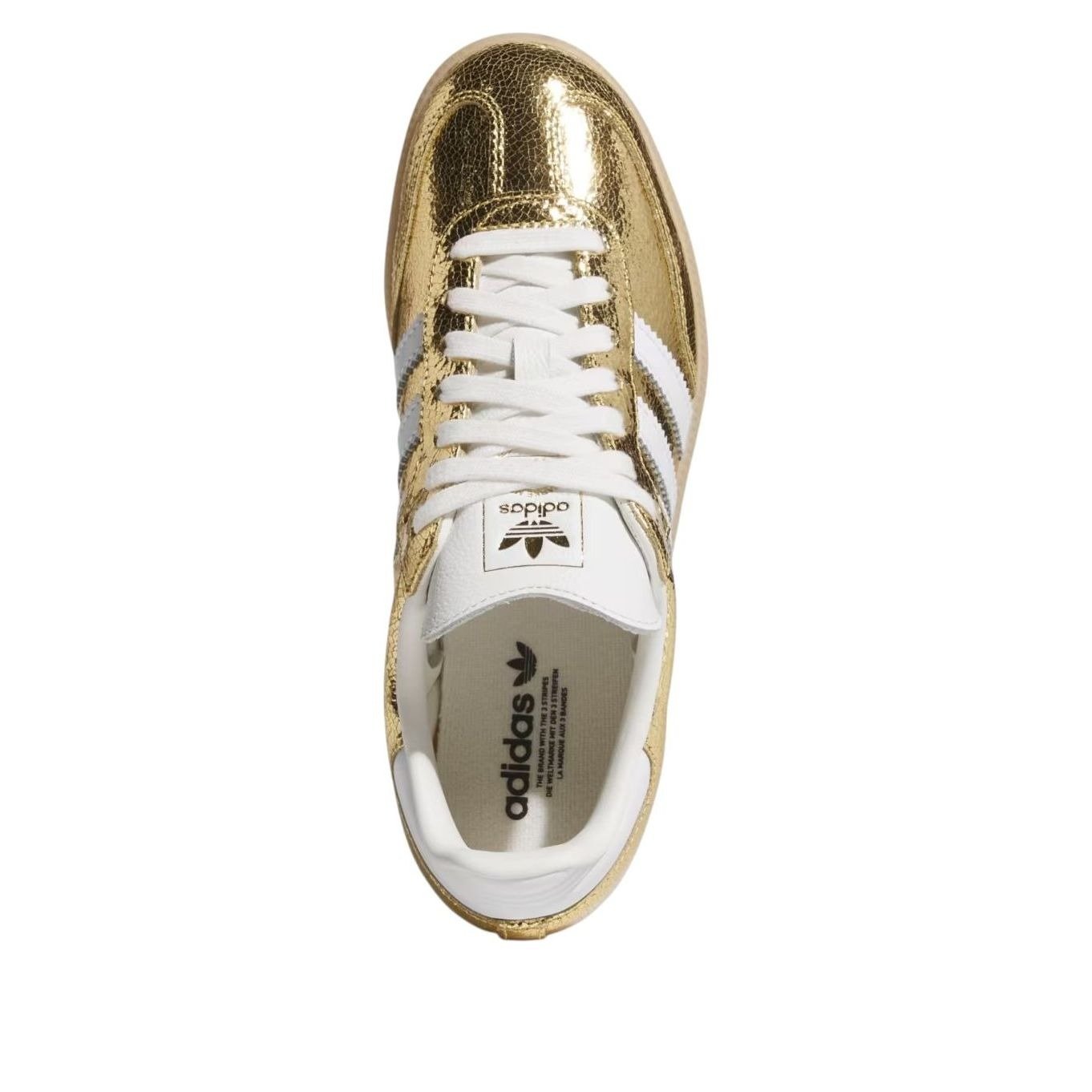 adidas Samba OG Gold Metallic Cracked Leather (Women's) 4 adidas Samba OG Gold Metallic Cracked Leather (Women's)