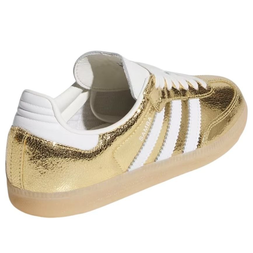 adidas Samba OG Gold Metallic Cracked Leather (Women's) 7 adidas Samba OG Gold Metallic Cracked Leather (Women's)