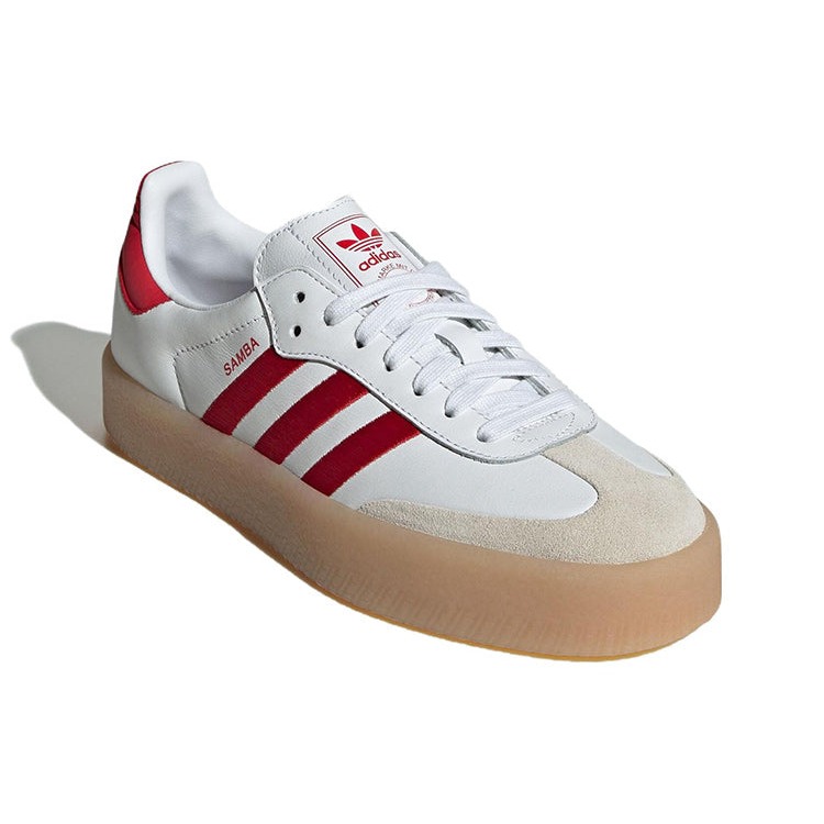 adidas Sambae White Better Scarlet Gum (Women's) 6 adidas Sambae White Better Scarlet Gum (Women's)