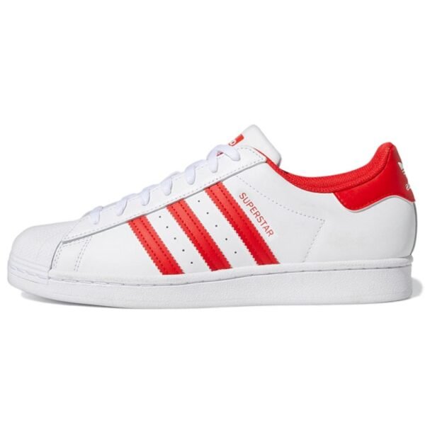 adidas Superstar Cloud White Vivid Red