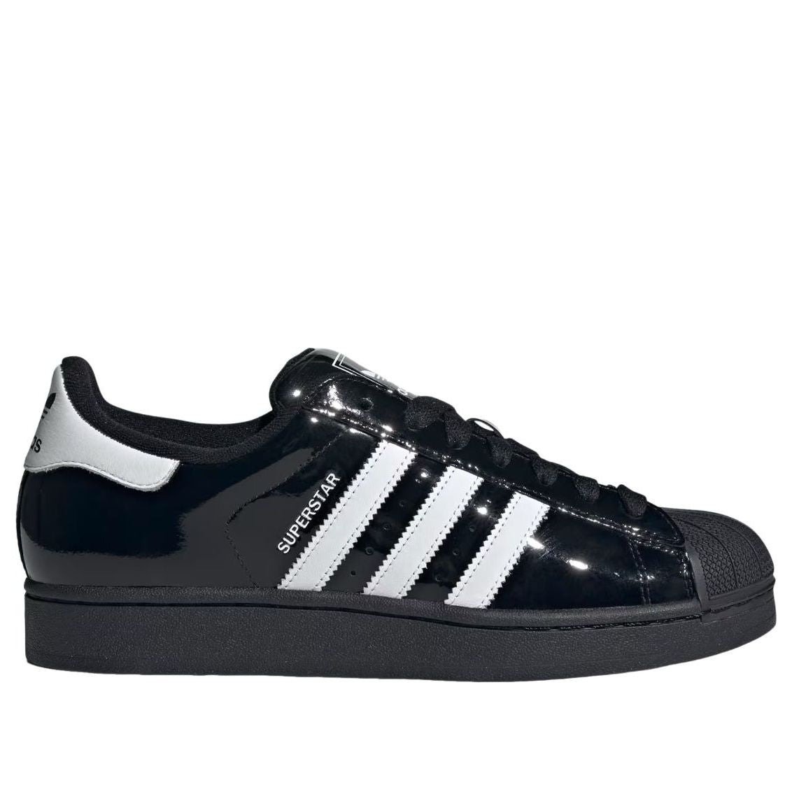 adidas Superstar II Black White Patent Leather 4 adidas Superstar II Black White Patent Leather