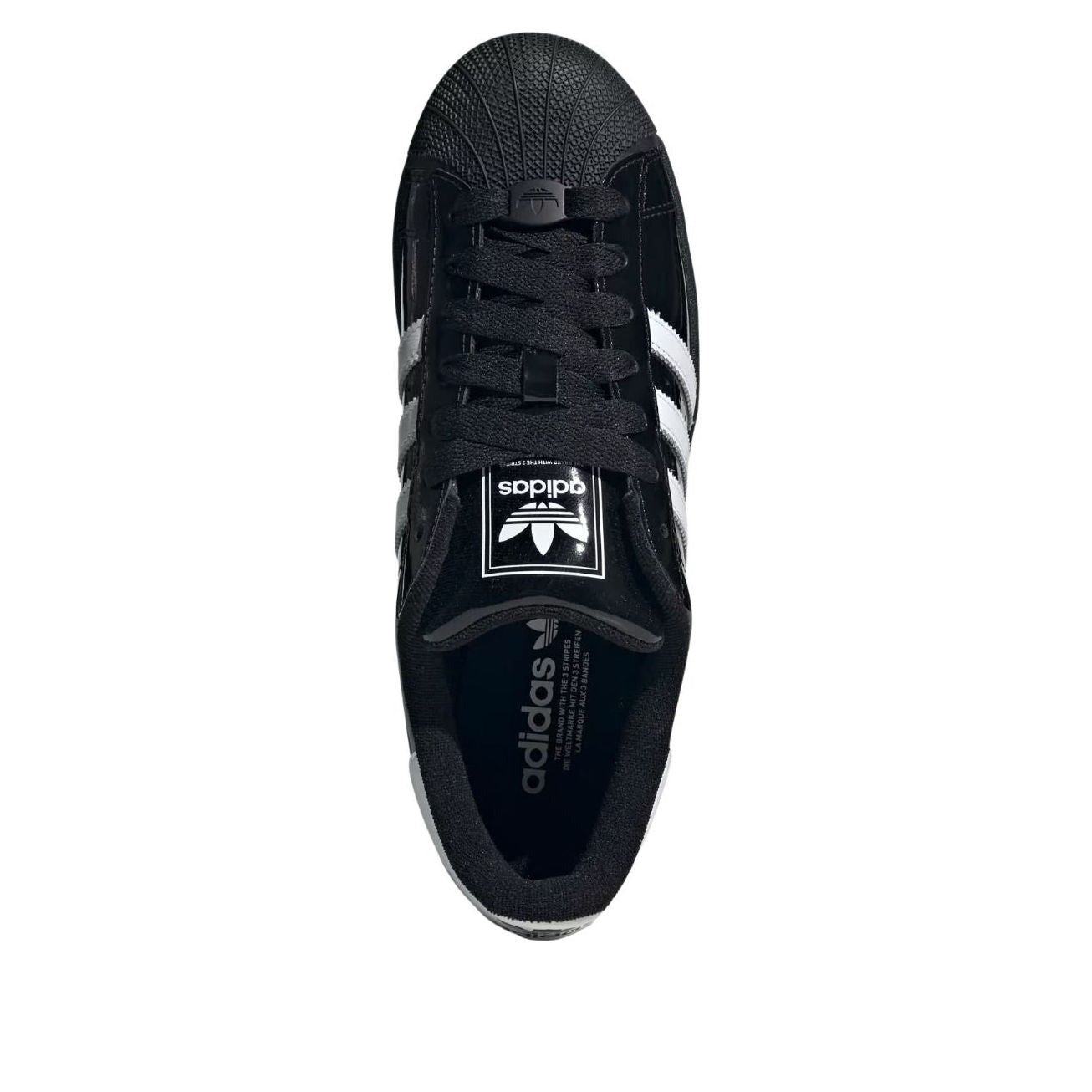 adidas Superstar II Black White Patent Leather 6 adidas Superstar II Black White Patent Leather