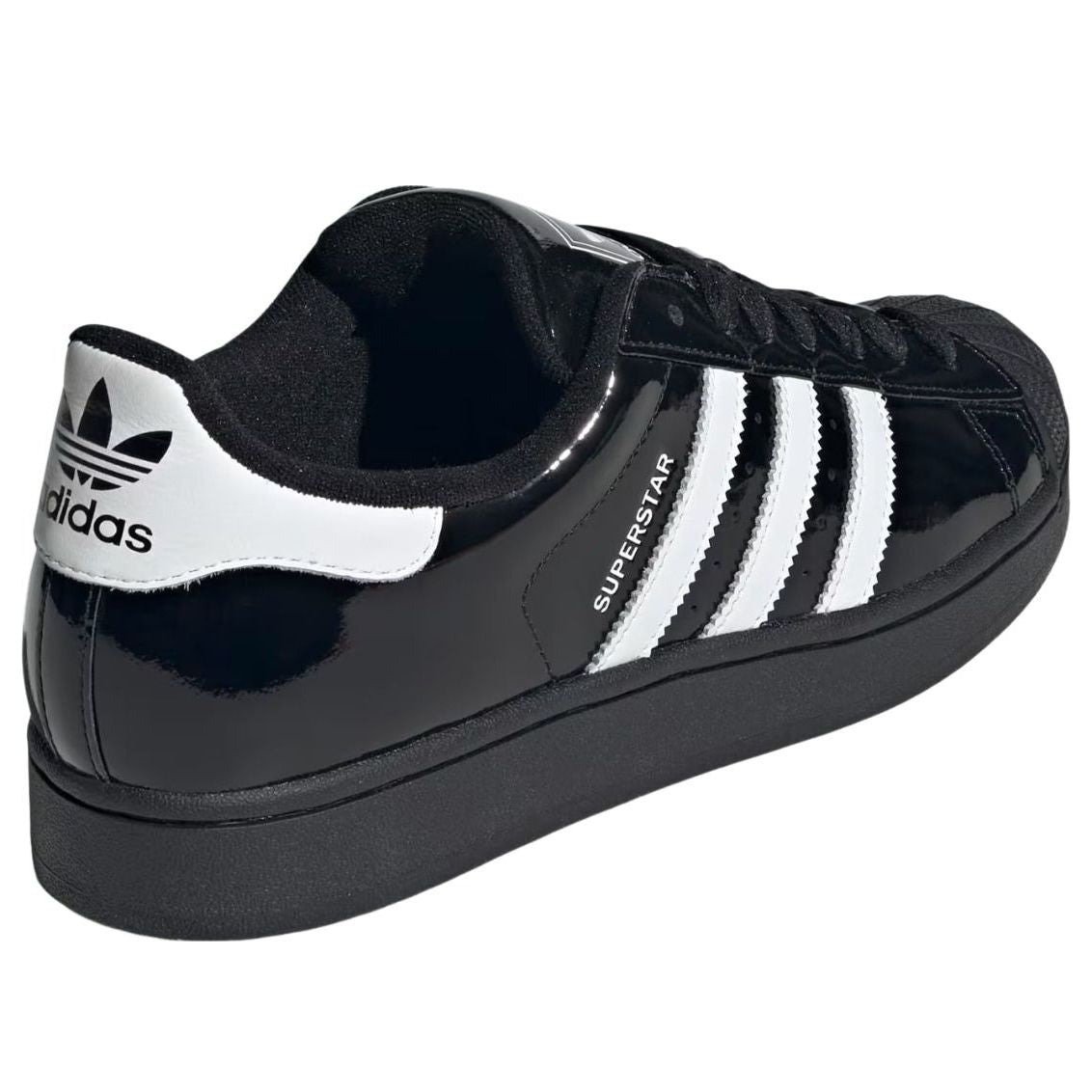 adidas Superstar II Black White Patent Leather 7 adidas Superstar II Black White Patent Leather