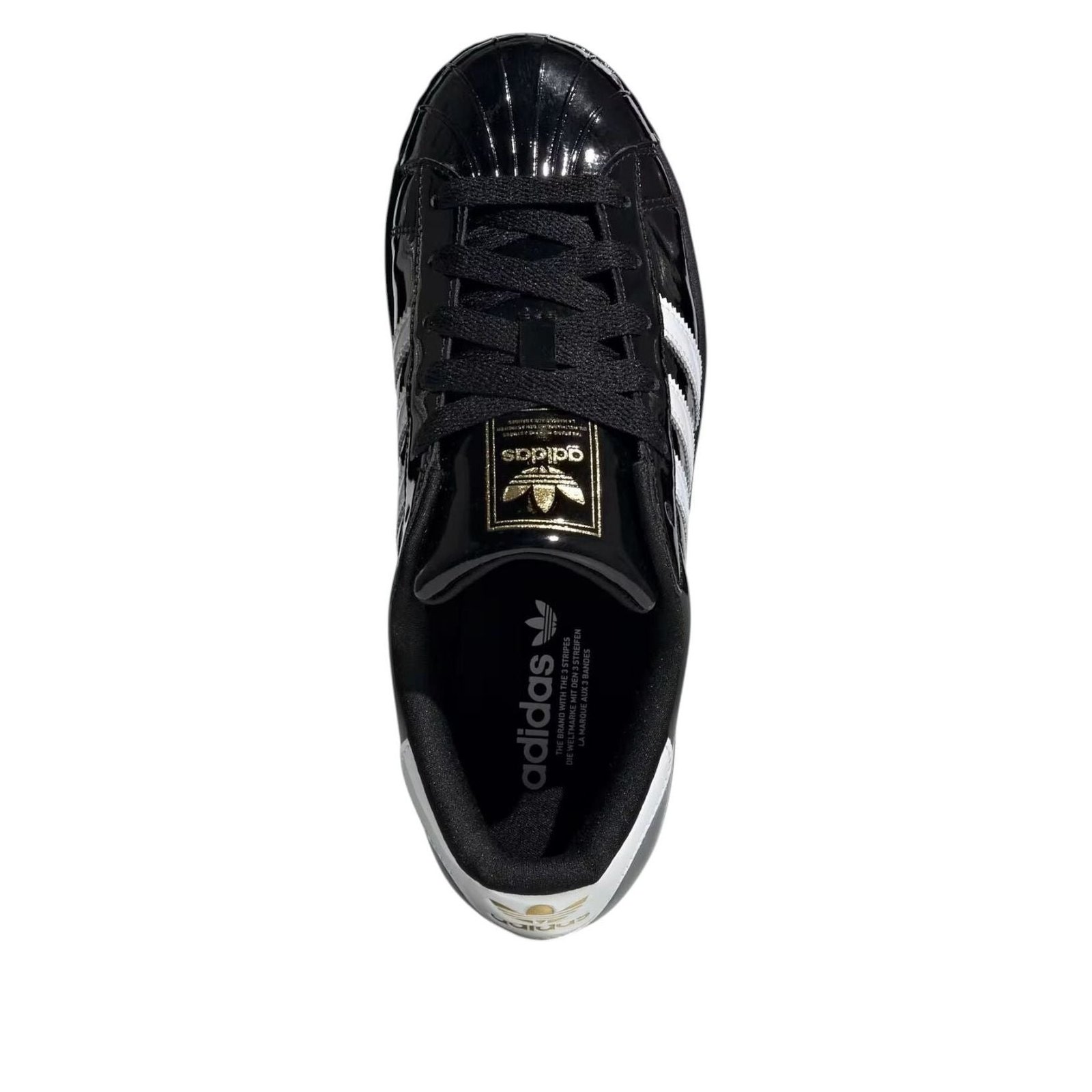 adidas Superstar II Core Black Cloud White Gold Metallic (Women's) 5 adidas Superstar II Core Black Cloud White Gold Metallic (Women's)