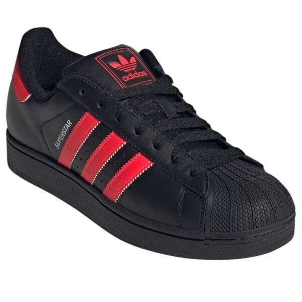 adidas Superstar II Core Black Lucid Red Cloud White