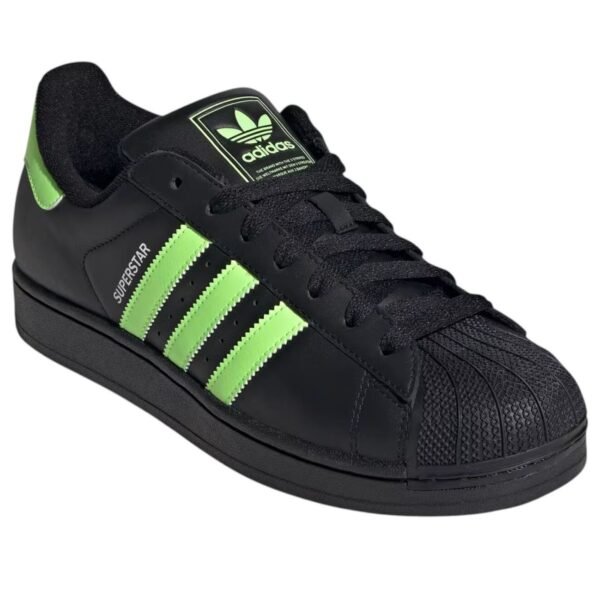 adidas Superstar II Core Black Signal Green Cloud White
