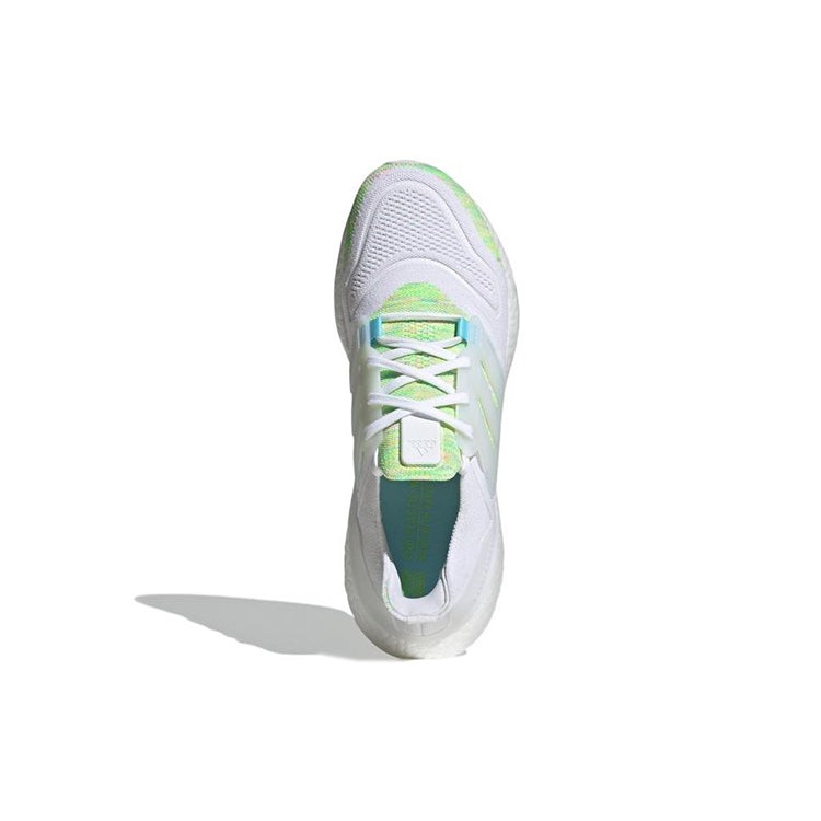 adidas Ultra Boost 22 White Bliss Blue Solar Green 7 adidas Ultra Boost 22 White Bliss Blue Solar Green