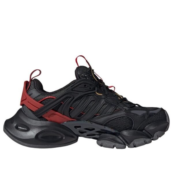 adidas XLG Runner Deluxe Black Gold Metallic Red