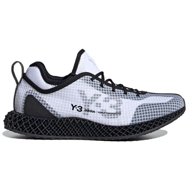 adidas Y-3 Runner 4D IO White Black 4 adidas Y-3 Runner 4D IO White Black