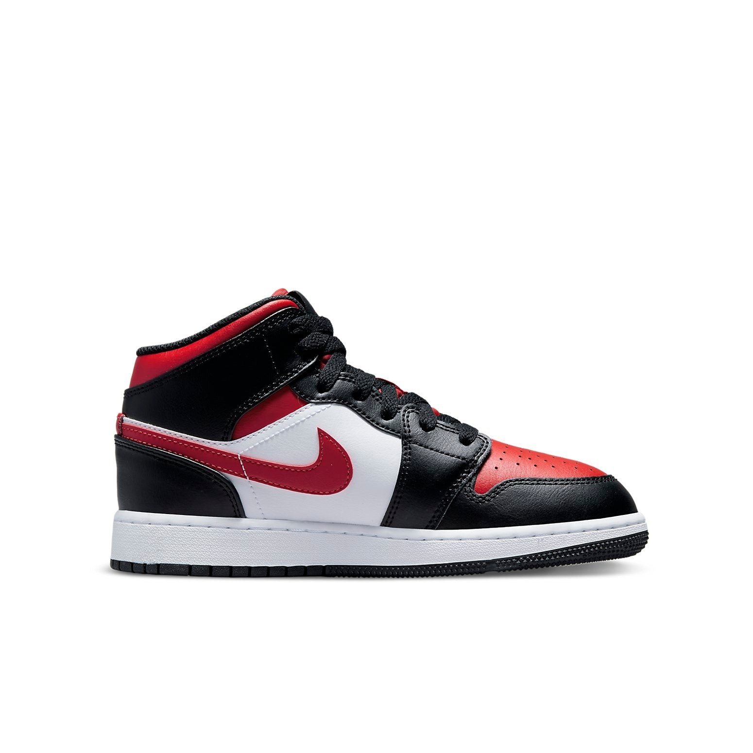 Air Jordan 1 Mid Black Fire Red (GS) 4 Air Jordan 1 Mid Black Fire Red (GS)