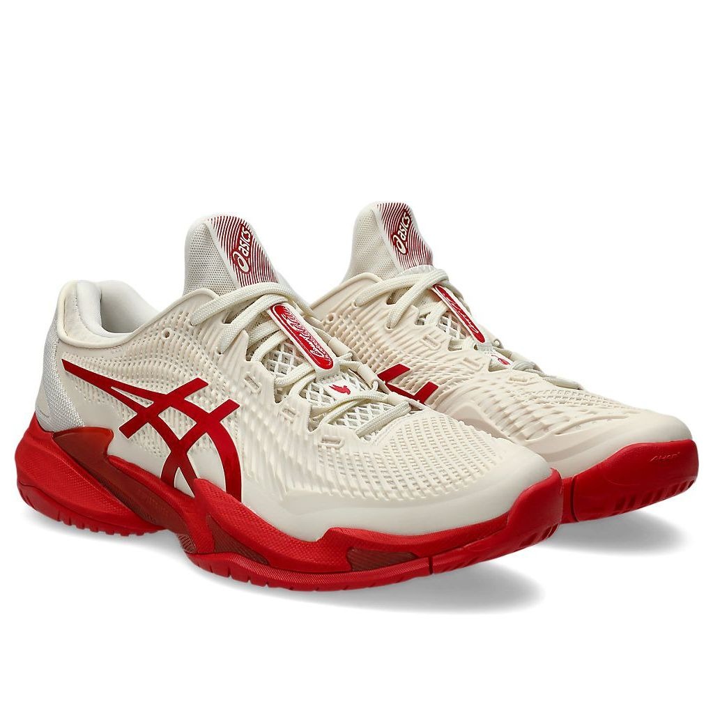 ASICS Court FF 3 Novak Cream Classic Red 5 ASICS Court FF 3 Novak Cream Classic Red