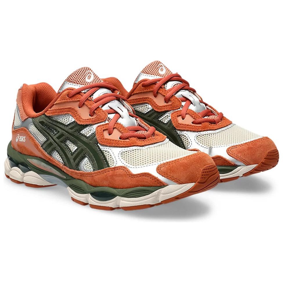 ASICS Gel-NYC Oatmeal Forest Green Orange 4 ASICS Gel-NYC Oatmeal Forest Green Orange