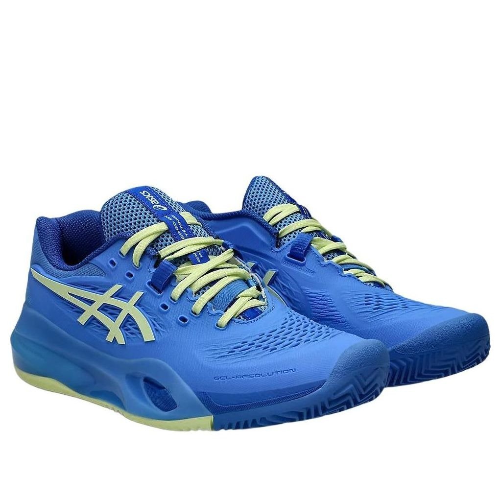 ASICS Gel-Resolution X Clay Blue Coast Huddle Yellow (Womens) 5 ASICS Gel-Resolution X Clay Blue Coast Huddle Yellow (Womens)