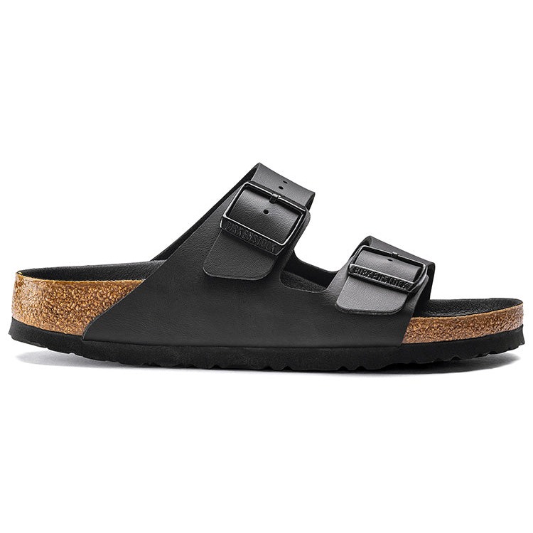 Birkenstock Arizona Birko Flor Black Black Foot Bed 4 Birkenstock Arizona Birko Flor Black Black Foot Bed