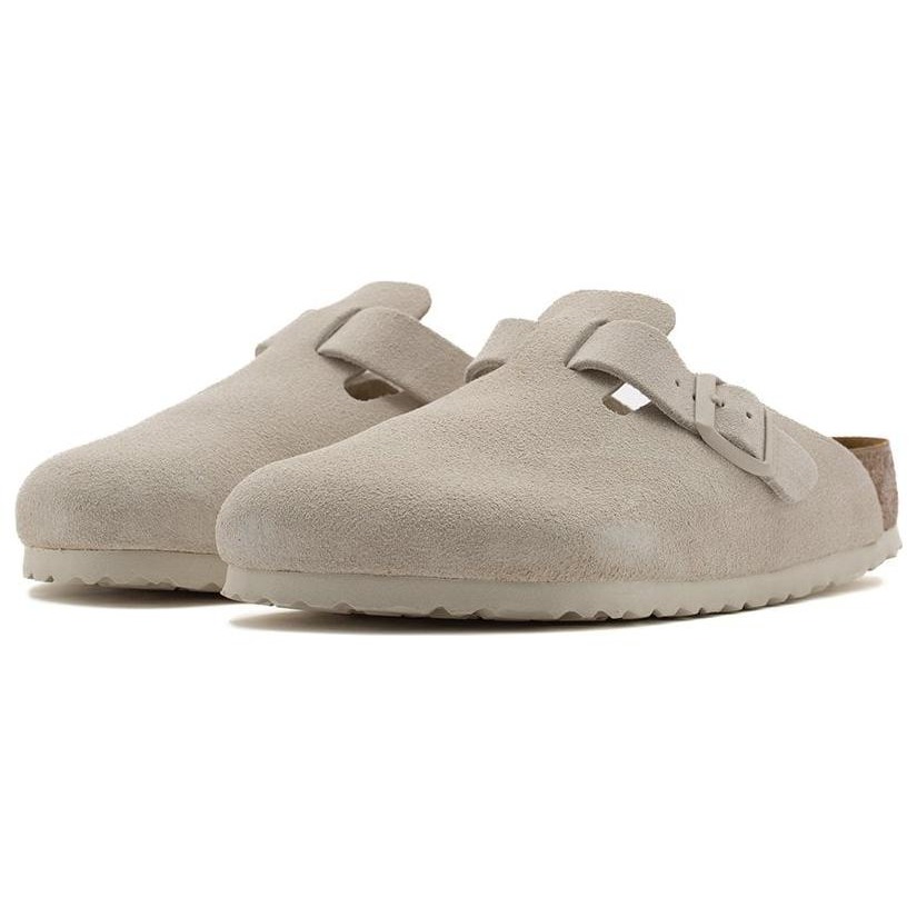 Birkenstock Boston Antique White Suede 4 Birkenstock Boston Antique White Suede