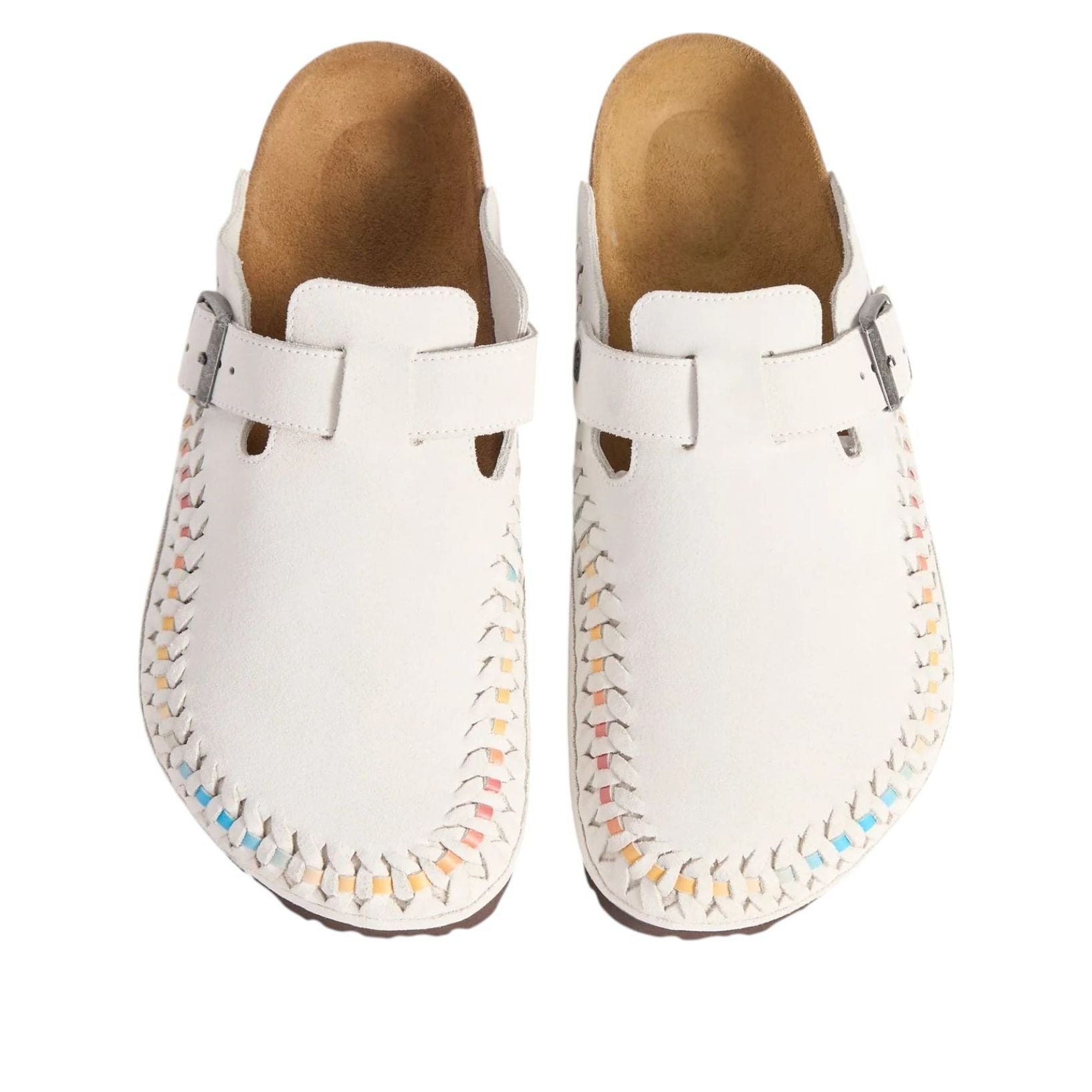 Birkenstock Boston Braided Suede Kith Antique White Tie Dye 5 Birkenstock Boston Braided Suede Kith Antique White Tie Dye