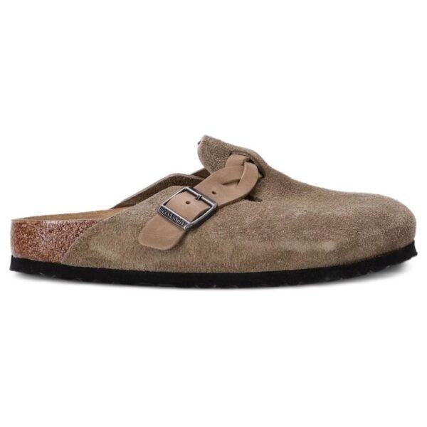 Birkenstock Boston Braided Suede Taupe