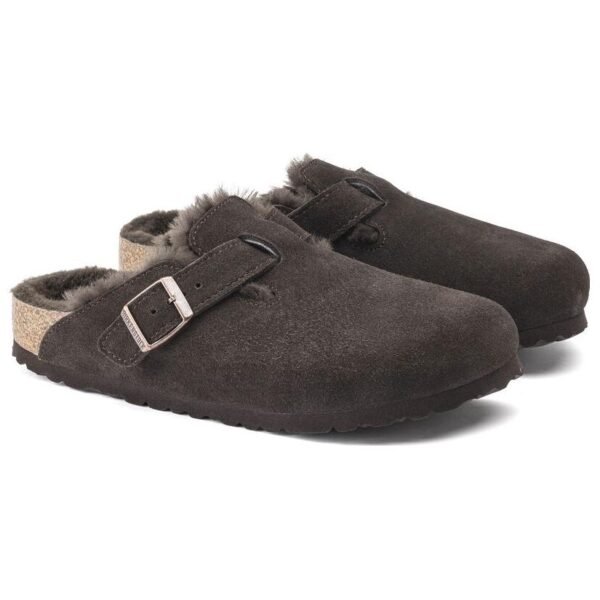 Birkenstock Boston Shearling Suede Mocha
