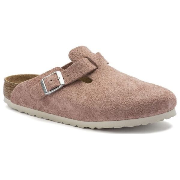 Birkenstock Boston Soft Footbed Suede Pink Clay
