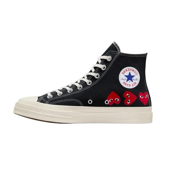 Converse Chuck Taylor All Star 70 Hi Comme des Garcons PLAY Multi-Heart Black