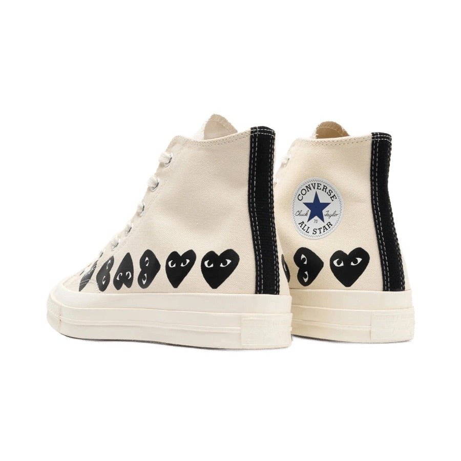 Converse Chuck Taylor All Star 70 Hi Comme des Garcons PLAY Multi-Heart Milk 4 Converse Chuck Taylor All Star 70 Hi Comme des Garcons PLAY Multi-Heart Milk