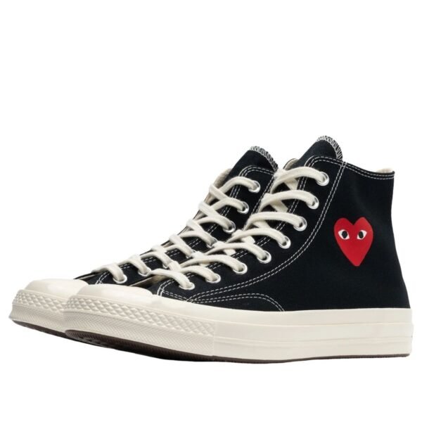 Converse Chuck Taylor All Star 70 Hi Comme des Garcons PLAY Single Heart Black