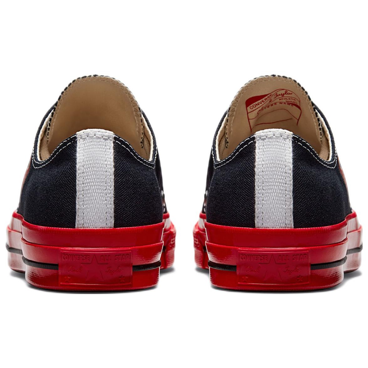 Converse Chuck Taylor All Star 70 Ox Comme des Garcons PLAY Black Red Midsole 8 Converse Chuck Taylor All Star 70 Ox Comme des Garcons PLAY Black Red Midsole