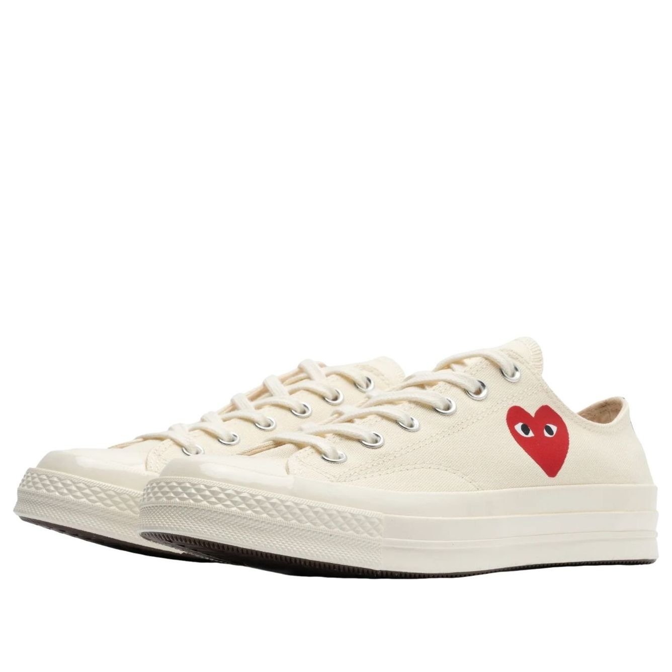 Converse Chuck Taylor All Star 70 Ox Comme des Garcons PLAY Single Heart Milk 4 Converse Chuck Taylor All Star 70 Ox Comme des Garcons PLAY Single Heart Milk