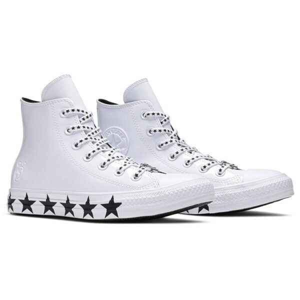 Converse Chuck Taylor All Star Hi Miley Cyrus White Black Stars (Women’s)