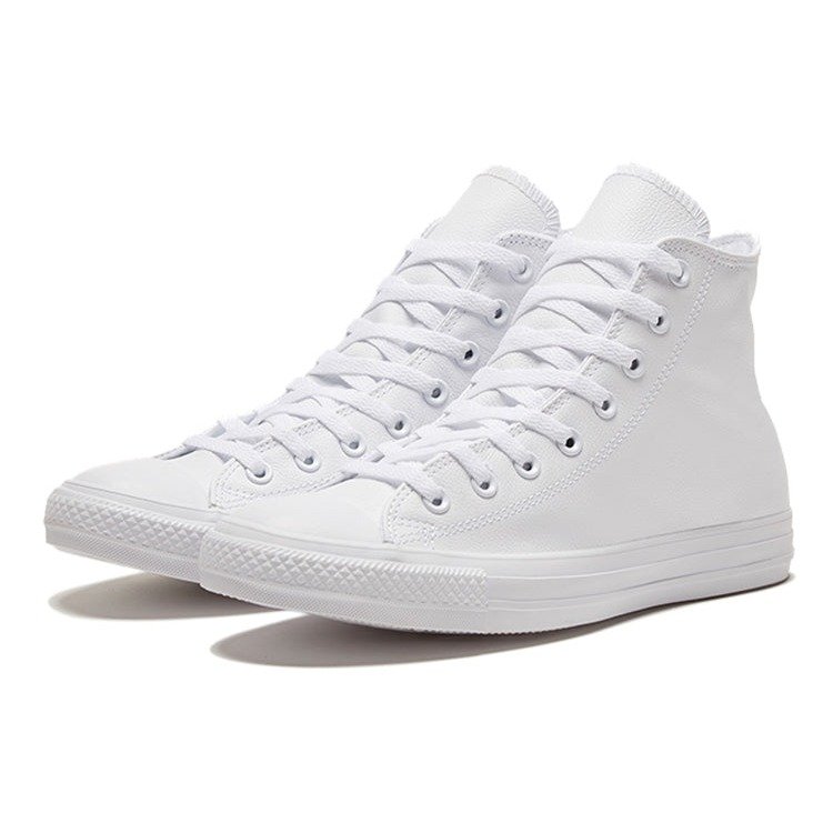 Converse Chuck Taylor All Star Leather Hi White Monochrome 5 Converse Chuck Taylor All Star Leather Hi White Monochrome