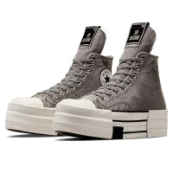 Converse DBL DRKSTAR Chuck Taylor All Star 70 Hi Rick Owens DRKSHDW Overdye Concrete