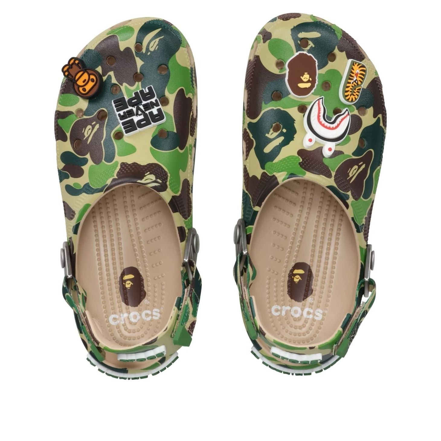 Crocs Classic Clog A Bathing Ape ABC Camo Green 6 Crocs Classic Clog A Bathing Ape ABC Camo Green