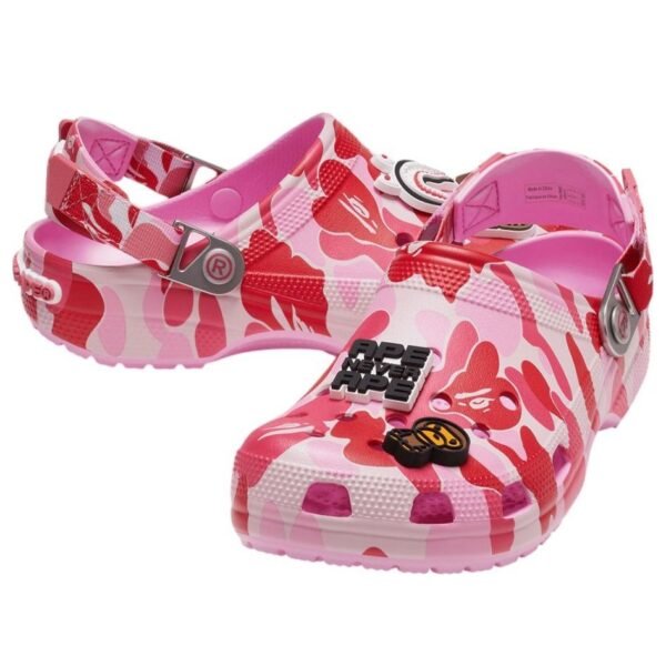 Crocs Classic Clog A Bathing Ape ABC Camo Pink