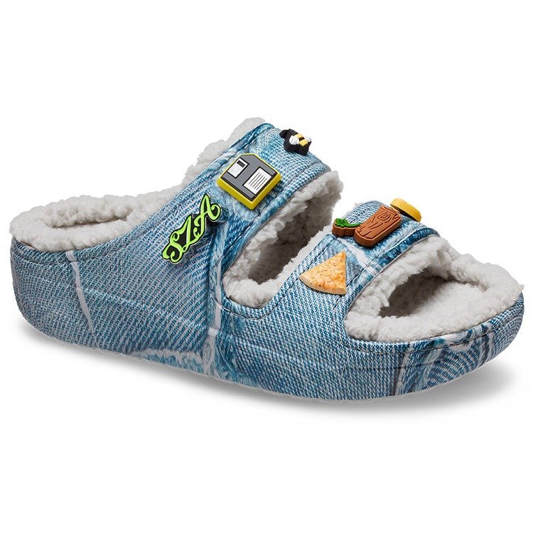Crocs Classic Cozzzy Sandal SZA Denim 6 Crocs Classic Cozzzy Sandal SZA Denim