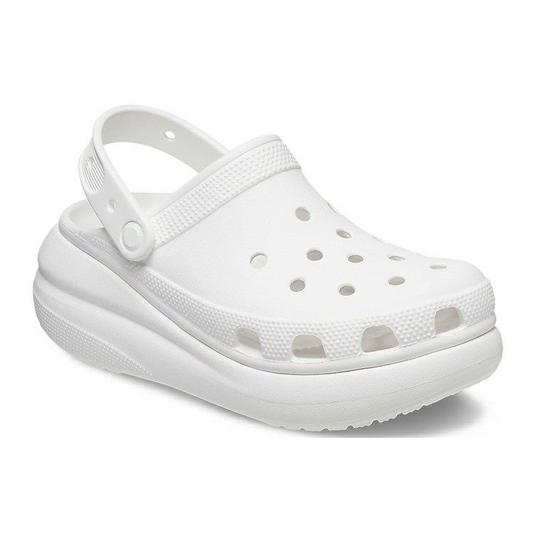 Crocs Classic Crush Clog White 6 Crocs Classic Crush Clog White