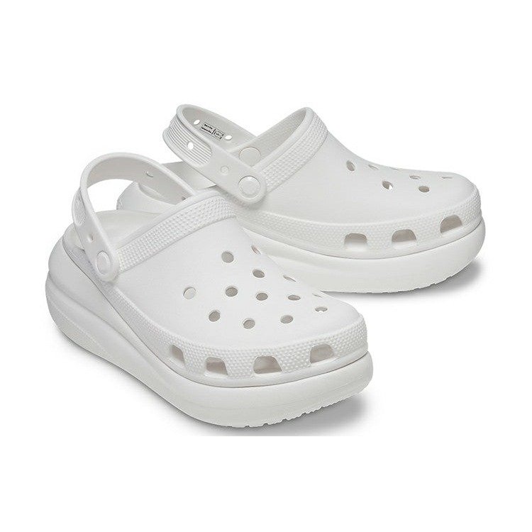 Crocs Classic Crush Clog White 8 Crocs Classic Crush Clog White