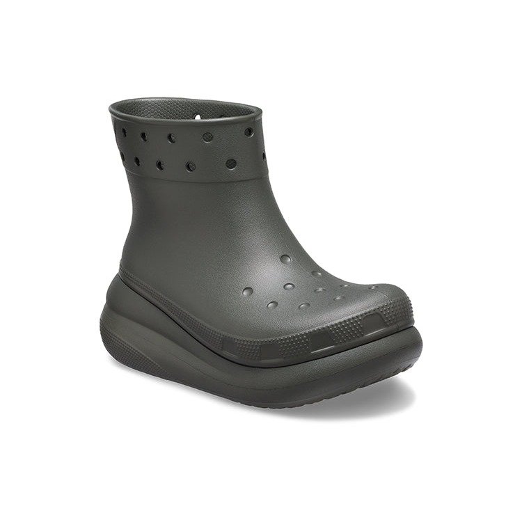 Crocs Classic Crush Rain Boot Dusty Olive 6 Crocs Classic Crush Rain Boot Dusty Olive